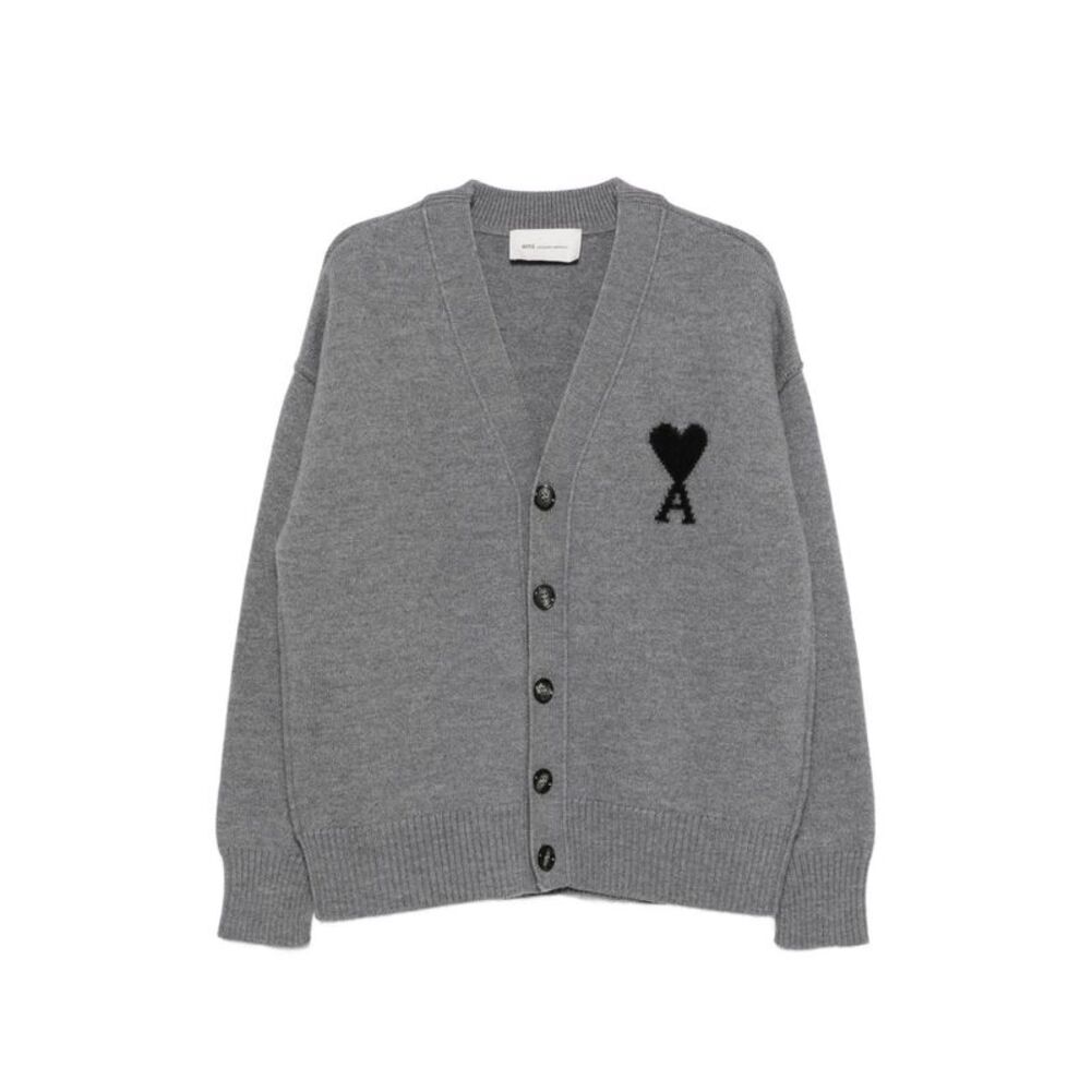 Ami Paris Women Ami De Coeur Wool Cardigan